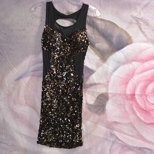 Sexy Bodycon Sequin Dress SZ S